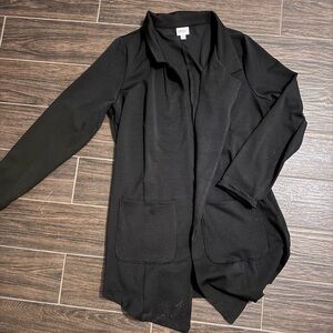 LuLaRoe Black Open Front Blazer